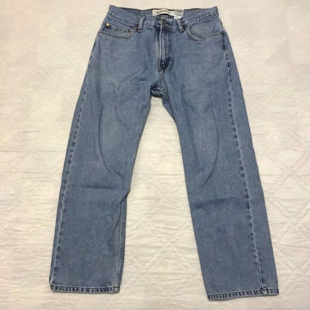 Levis Classic 505 well worn faded blue jeans 34X30 Regular Fit